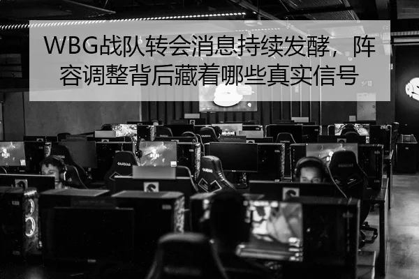 WBG战队转会消息持续发酵，阵容调整背后藏着哪些真实信号